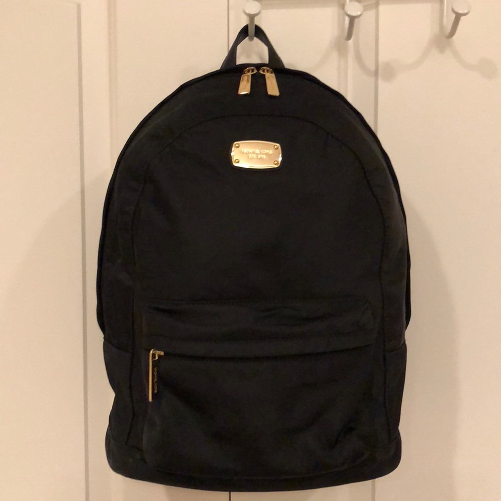 Michael Kors Black Nylon Jet Set Backpack